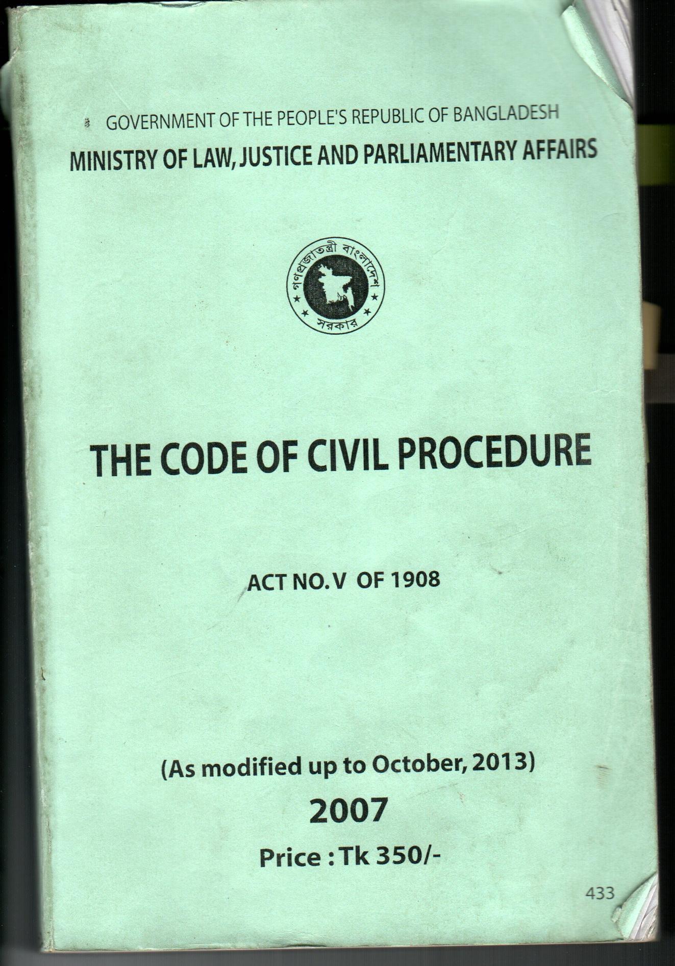 The Codeof Civil Proceedure