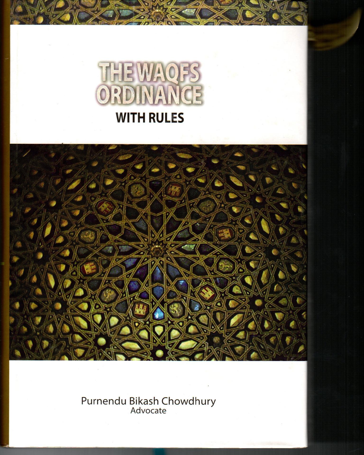 THE WAQFS ORDINANCE WITH RULES