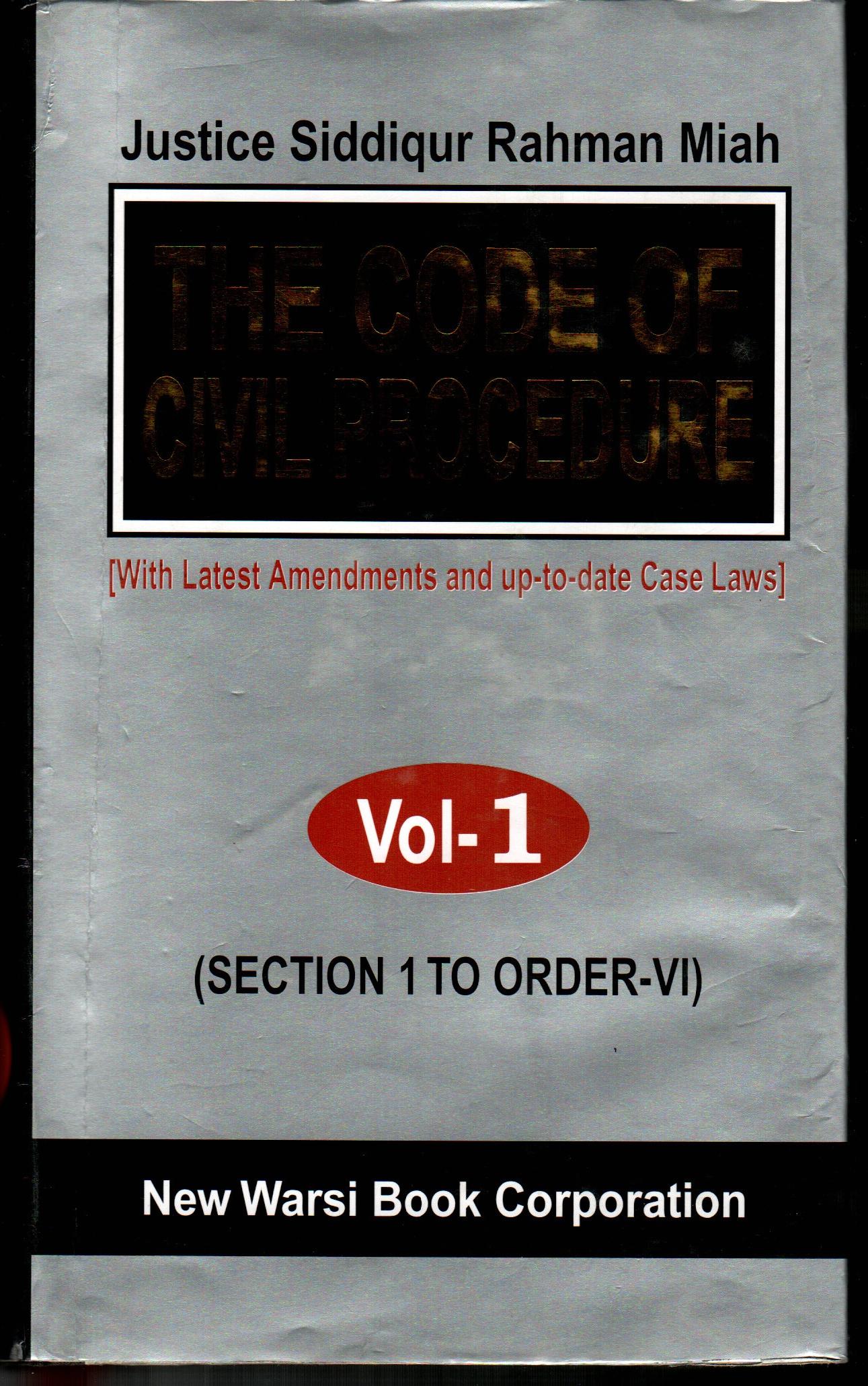 Code of civil procedure VOL-1